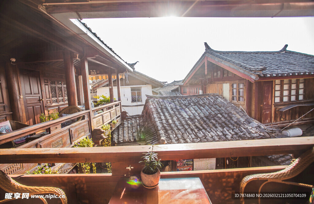 古雅庭院中的闲适空间