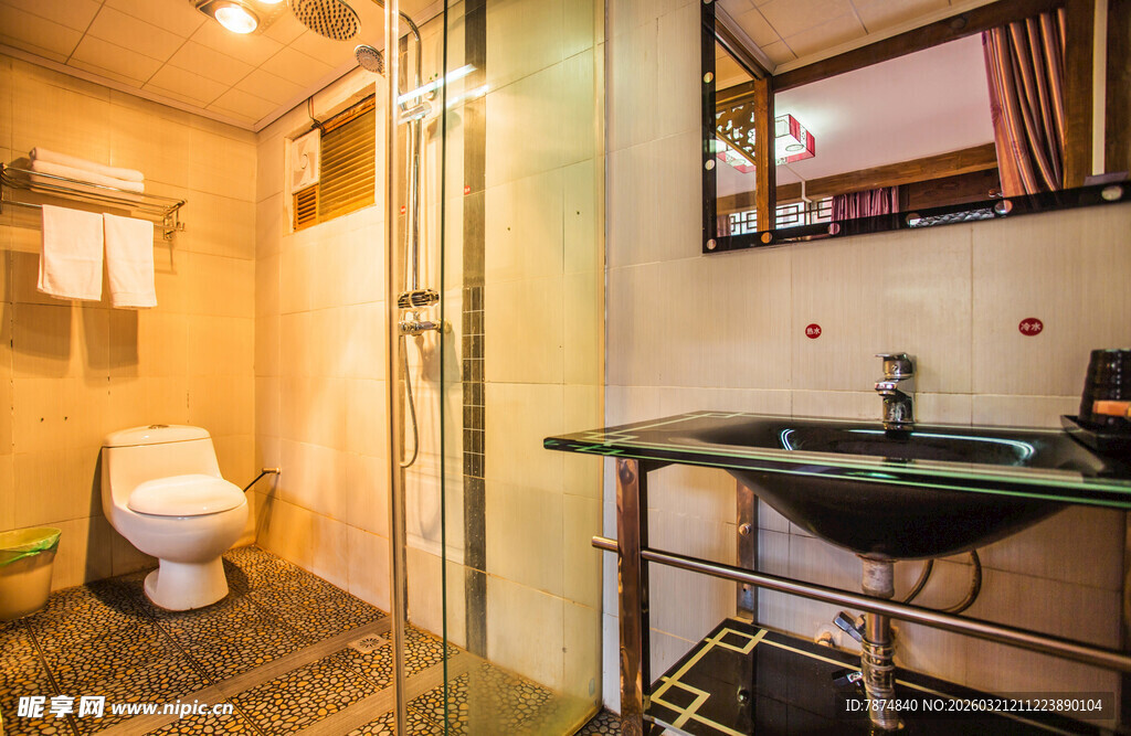 现代简约风格卫生间一角