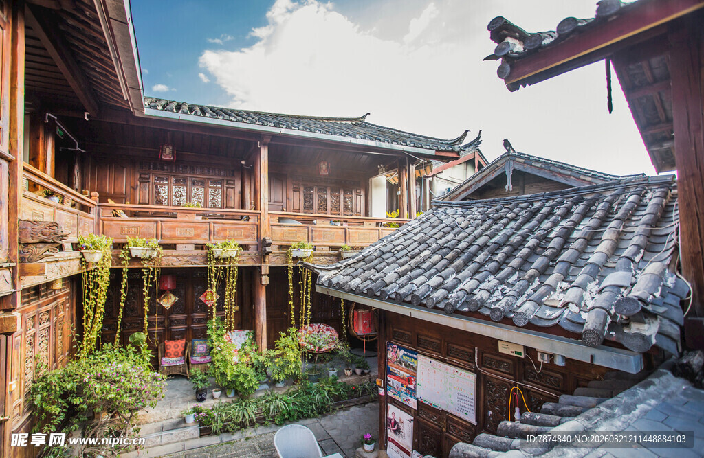 中式传统庭院建筑景观