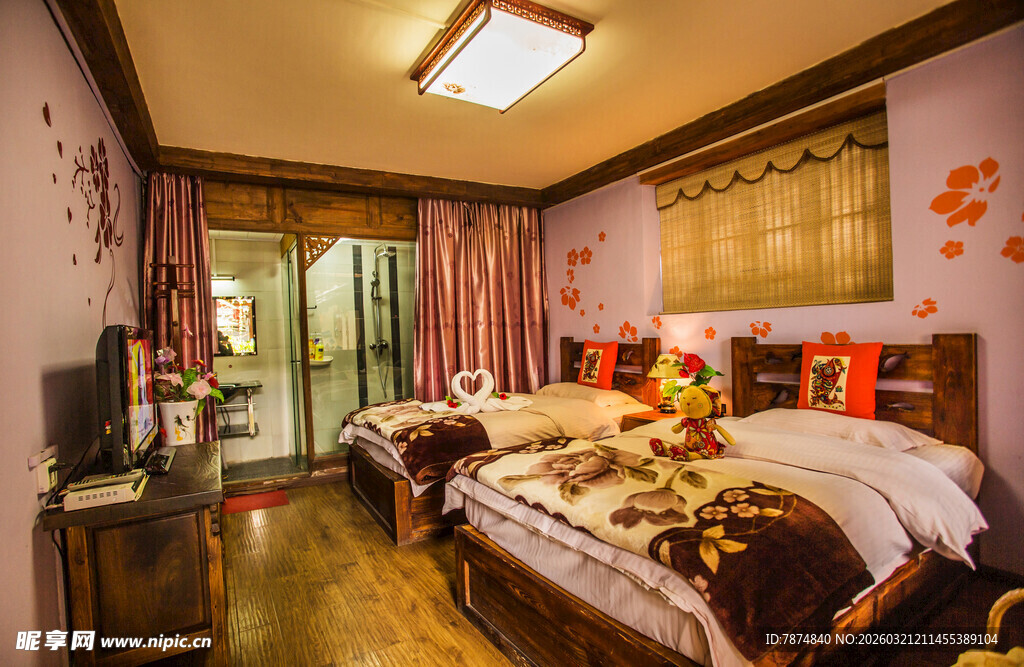 温馨中式风格卧室展示