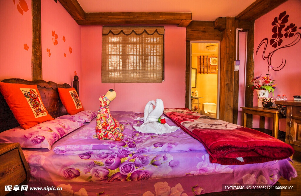 浪漫温馨的卧室布置场景