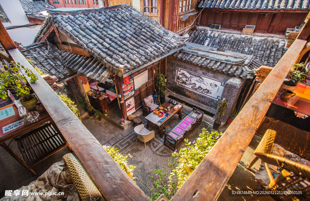 古色古香的中式传统庭院