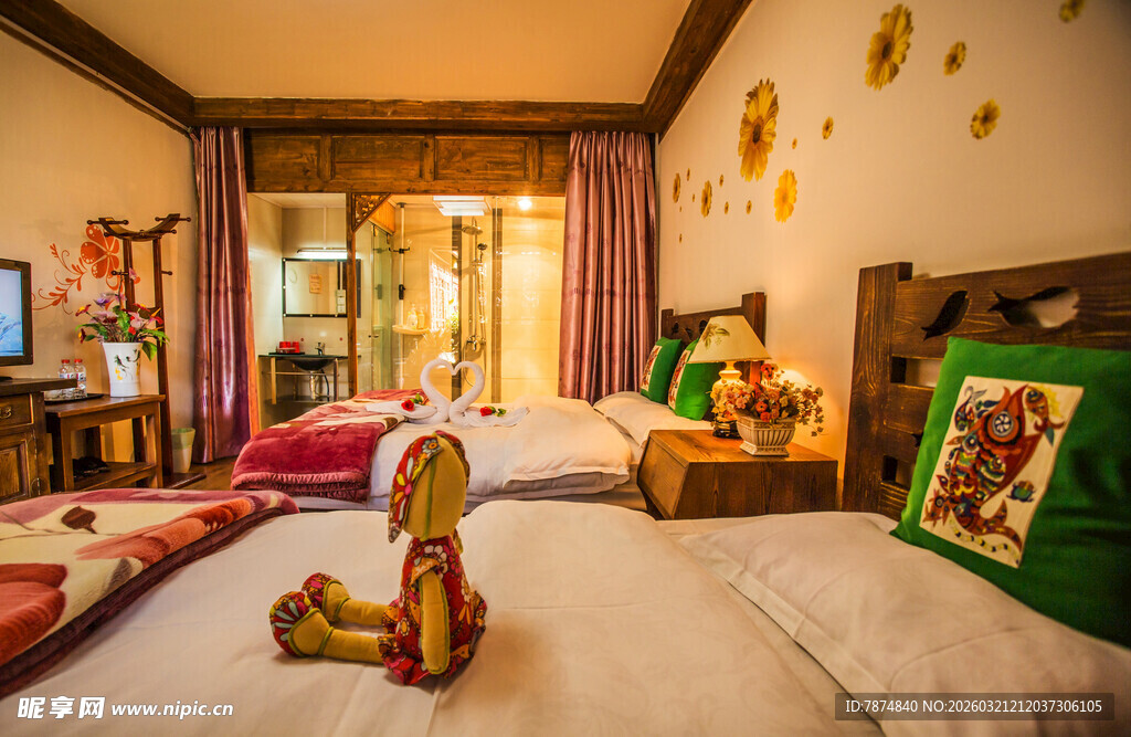 温馨童趣卧室场景