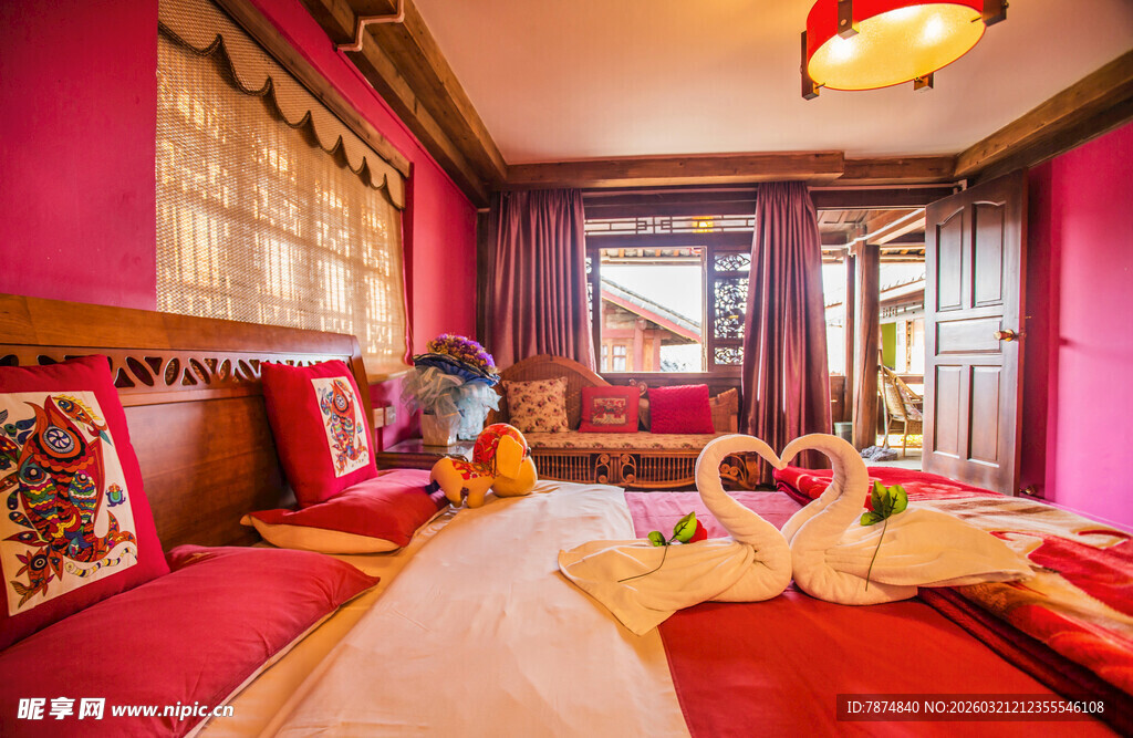 粉色梦幻异域风情客厅空间