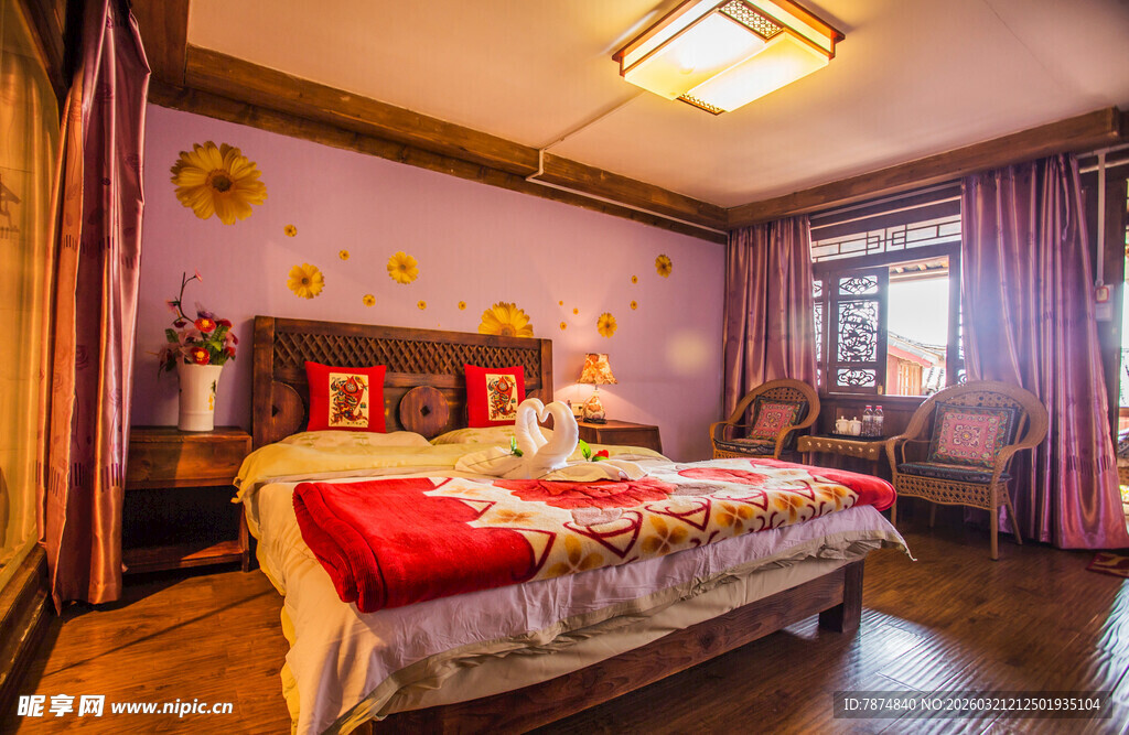 温馨中式风格卧室展示