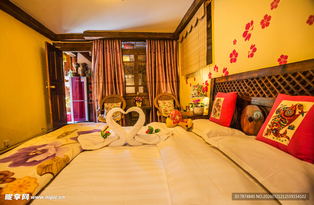 浪漫温馨的主题卧室布置