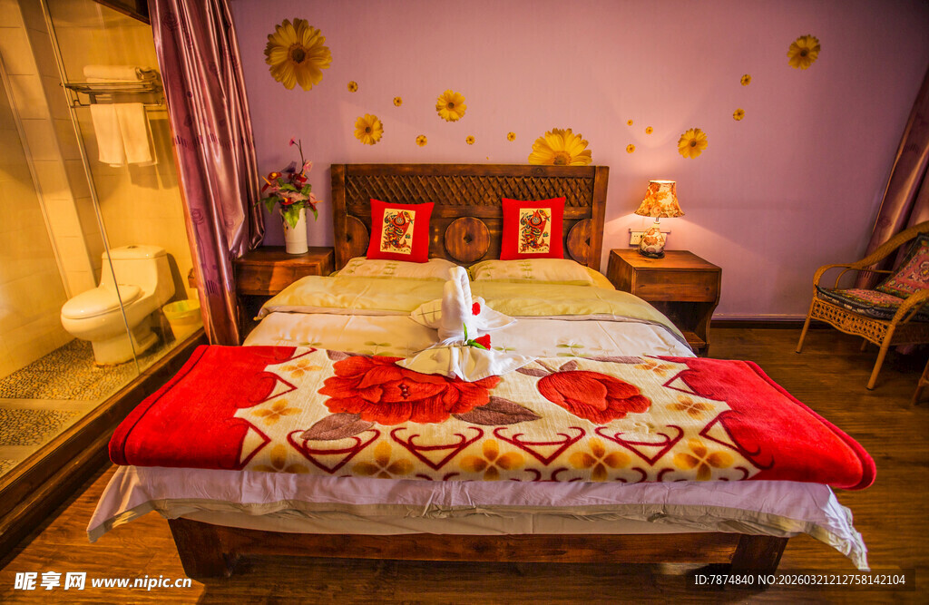 温馨浪漫的卧室布置场景