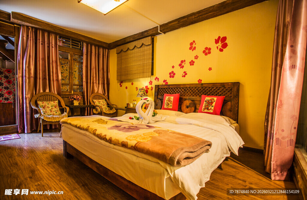 温馨典雅卧室室内场景