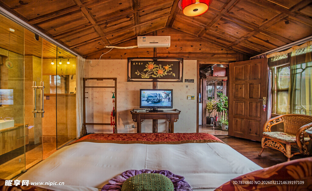 温馨木质客厅家居场景