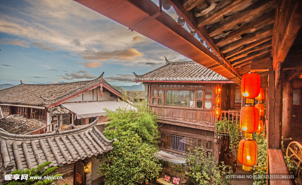 古色古香的中式传统建筑群