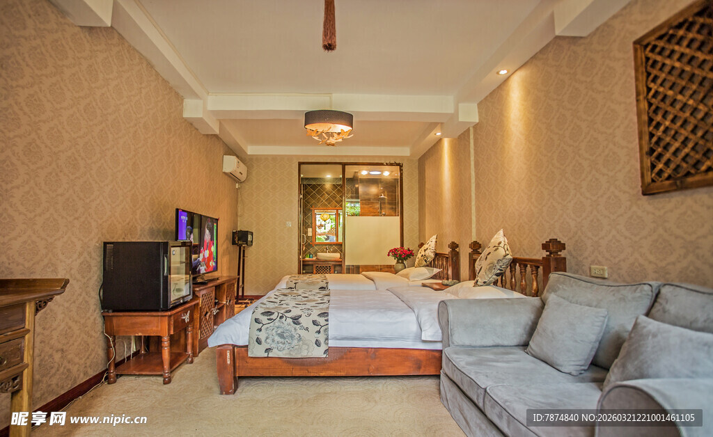 温馨舒适的居家客厅空间