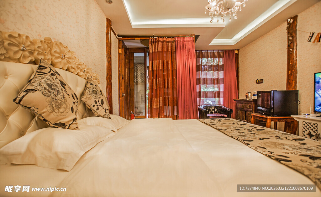 豪华卧室室内装饰场景