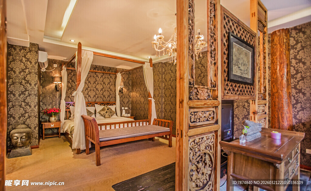 古典奢华风格卧室场景