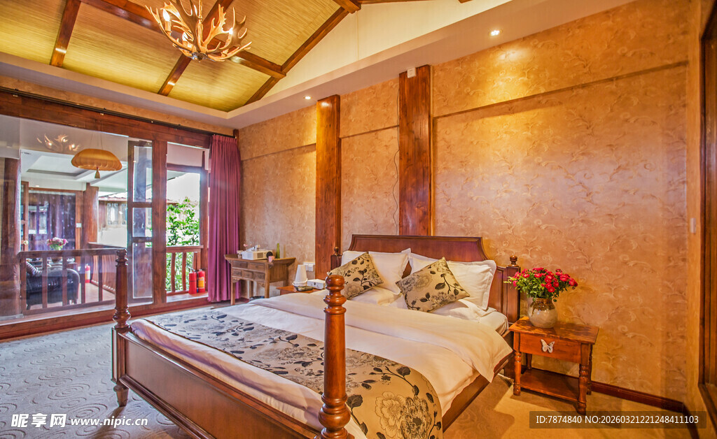 豪华古典风格卧室展示