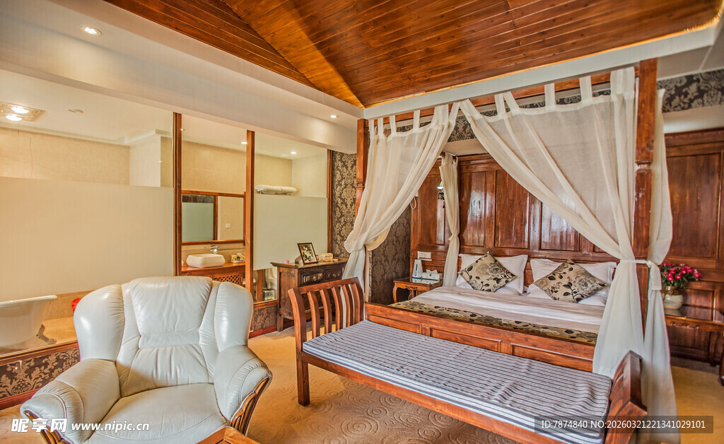 温馨典雅的卧室休闲空间