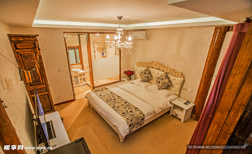 豪华温馨卧室室内全景