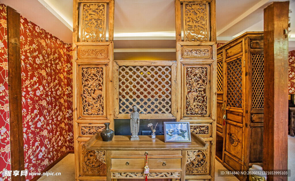 中式古典豪华客厅内饰