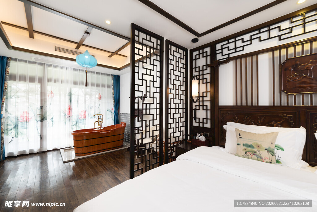 中式典雅卧室装饰风格