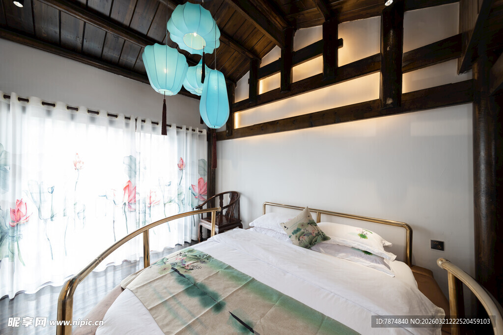 日式风格温馨卧室场景