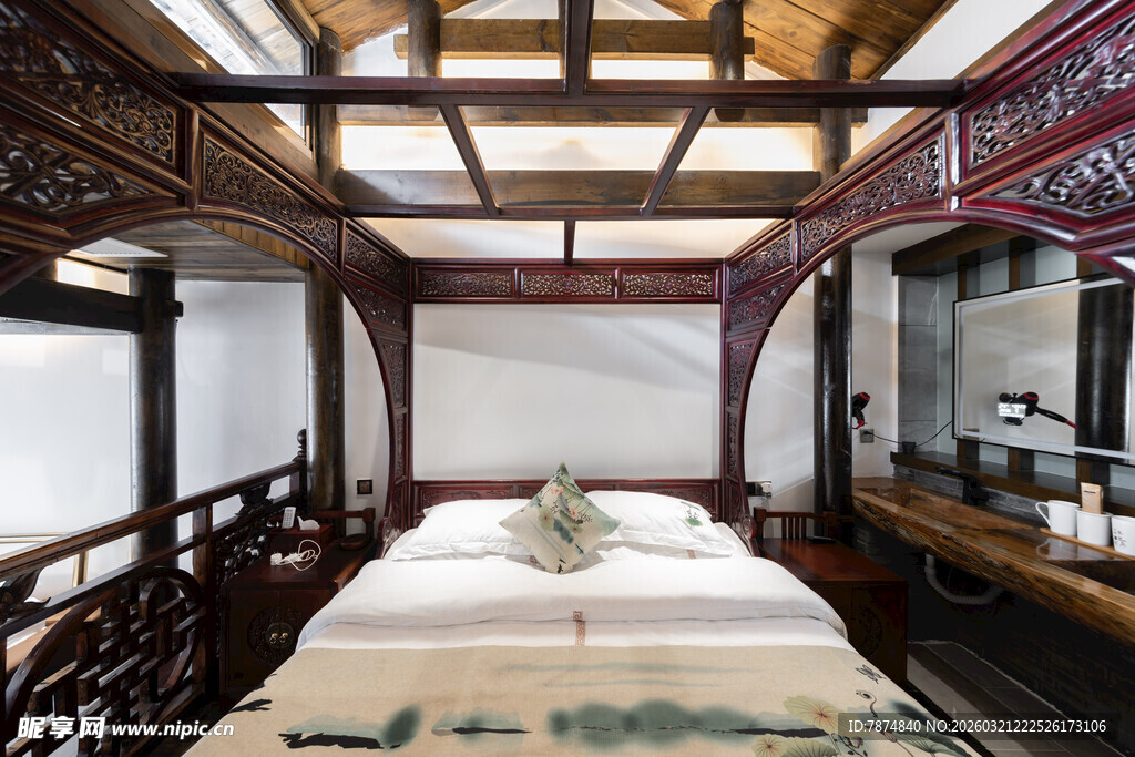 中式古典卧室雅致空间