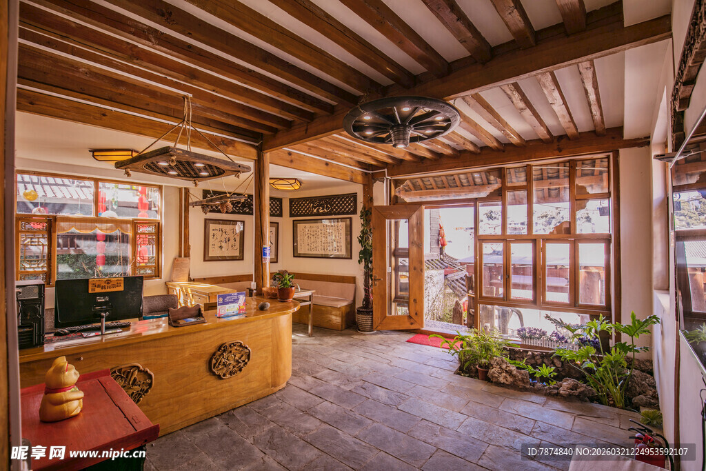 复古风温馨室内休闲空间