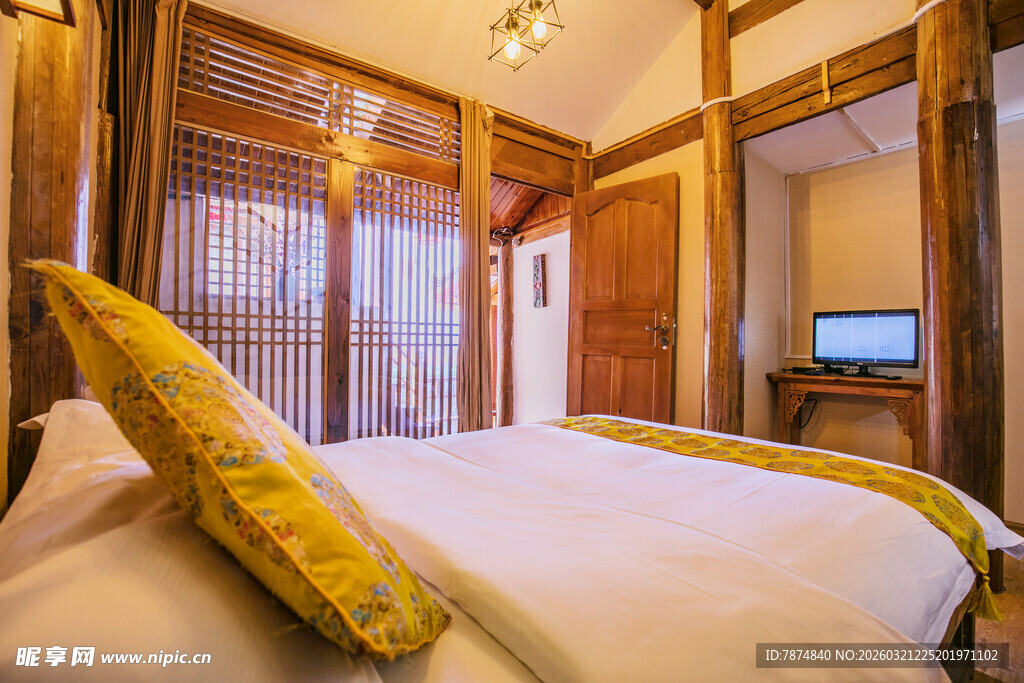 中式典雅卧室温馨场景