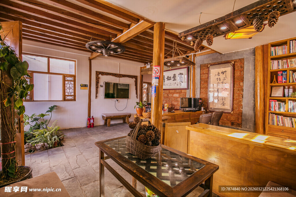 温馨复古风客厅室内景致