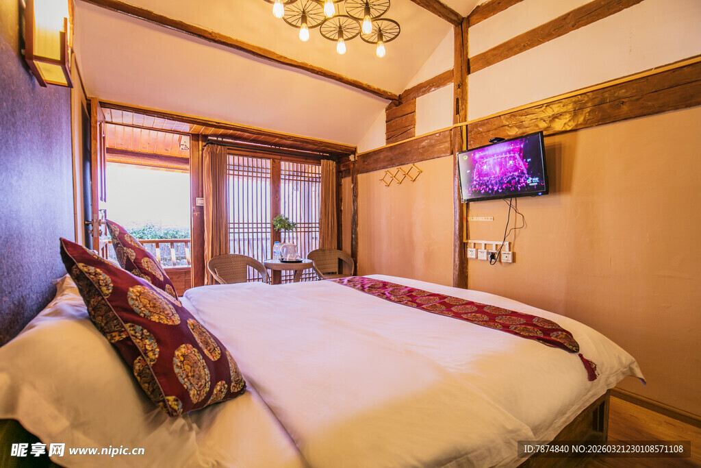 日式风格温馨卧室场景