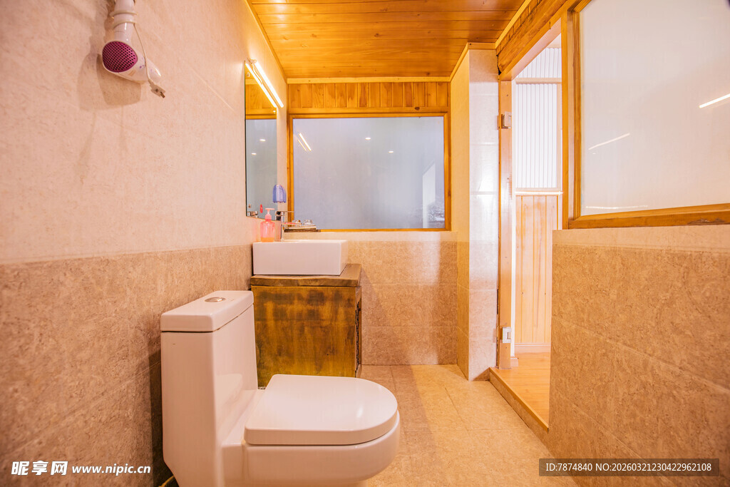 简约温馨的室内卫浴空间