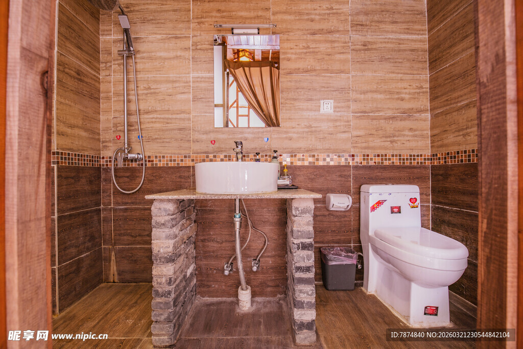 木质风格温馨浴室空间