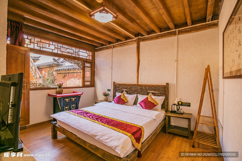 温馨木质风卧室室内景象