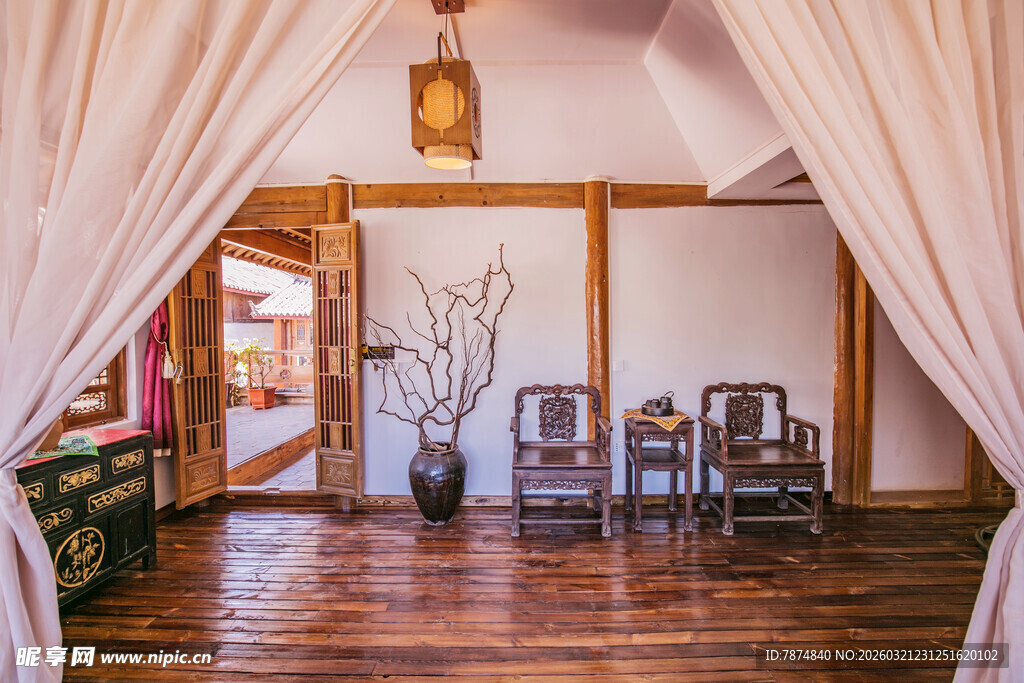 中式雅致客厅古朴空间