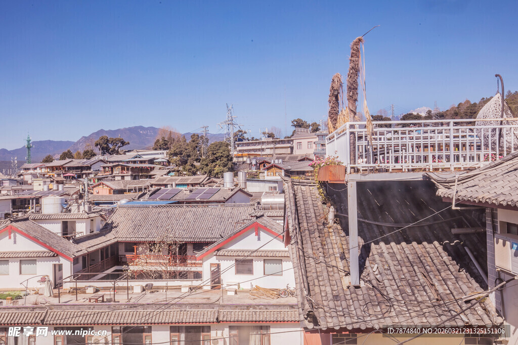 古村落屋顶风景