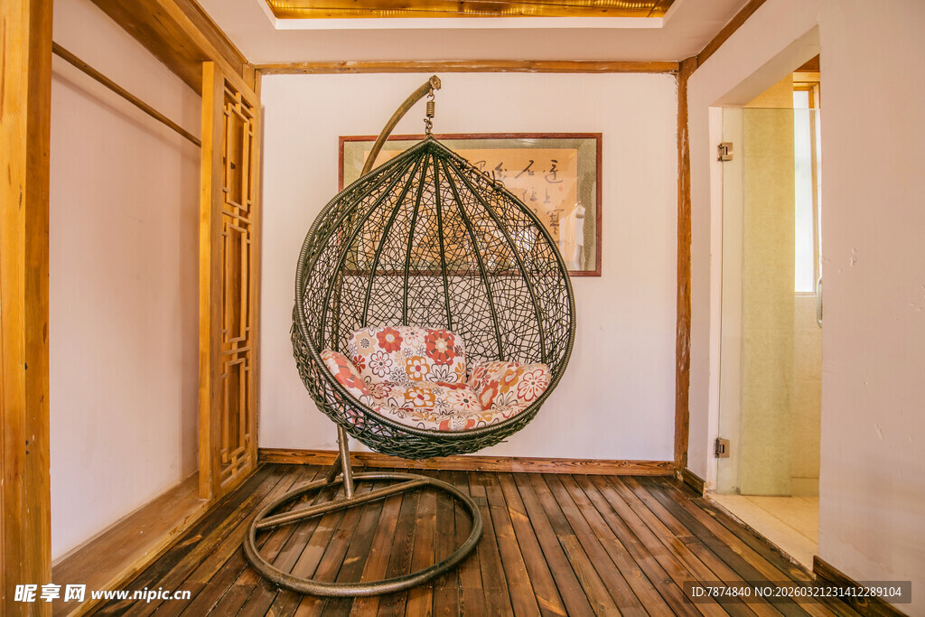 室内悬挂式鸟巢休闲座椅