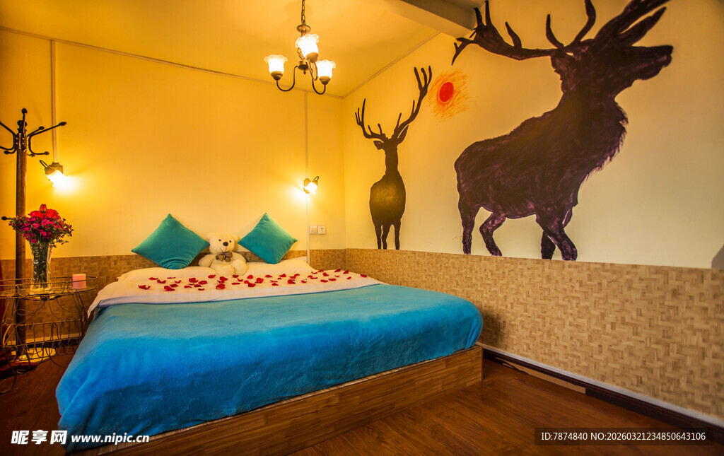 北欧风温馨卧室场景