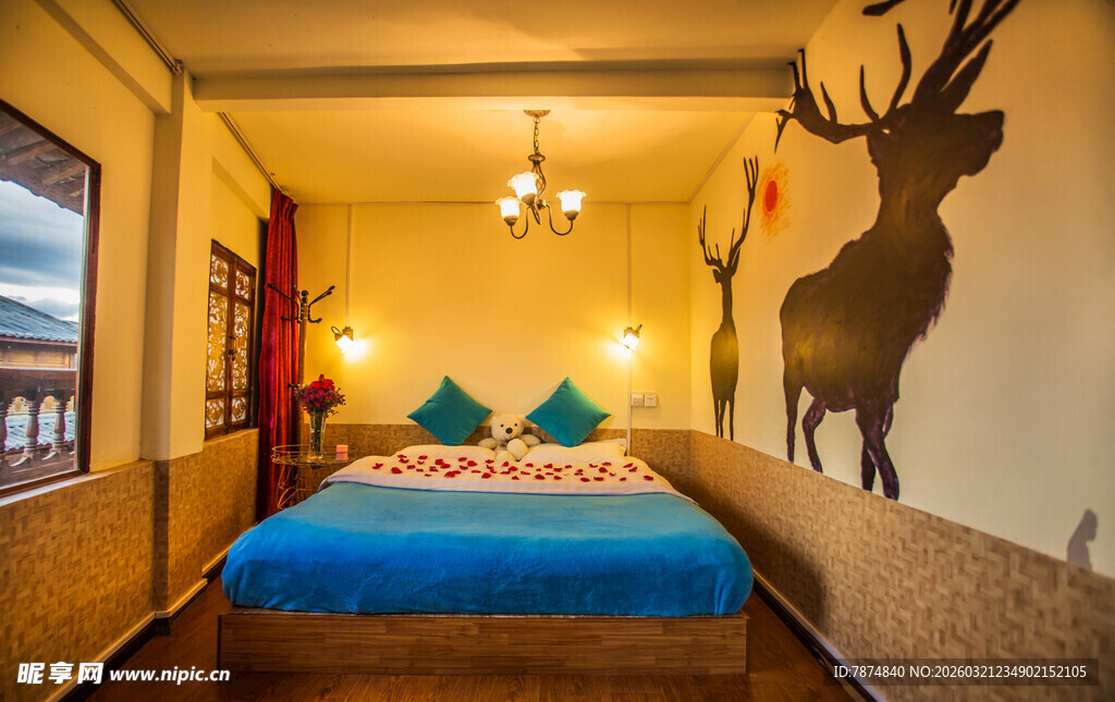 北欧风温馨卧室场景