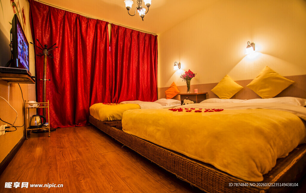 温馨舒适的卧室场景