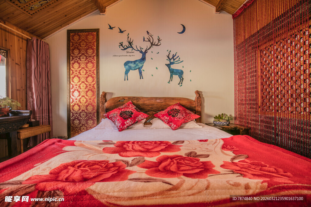 浪漫温馨的特色主题卧室