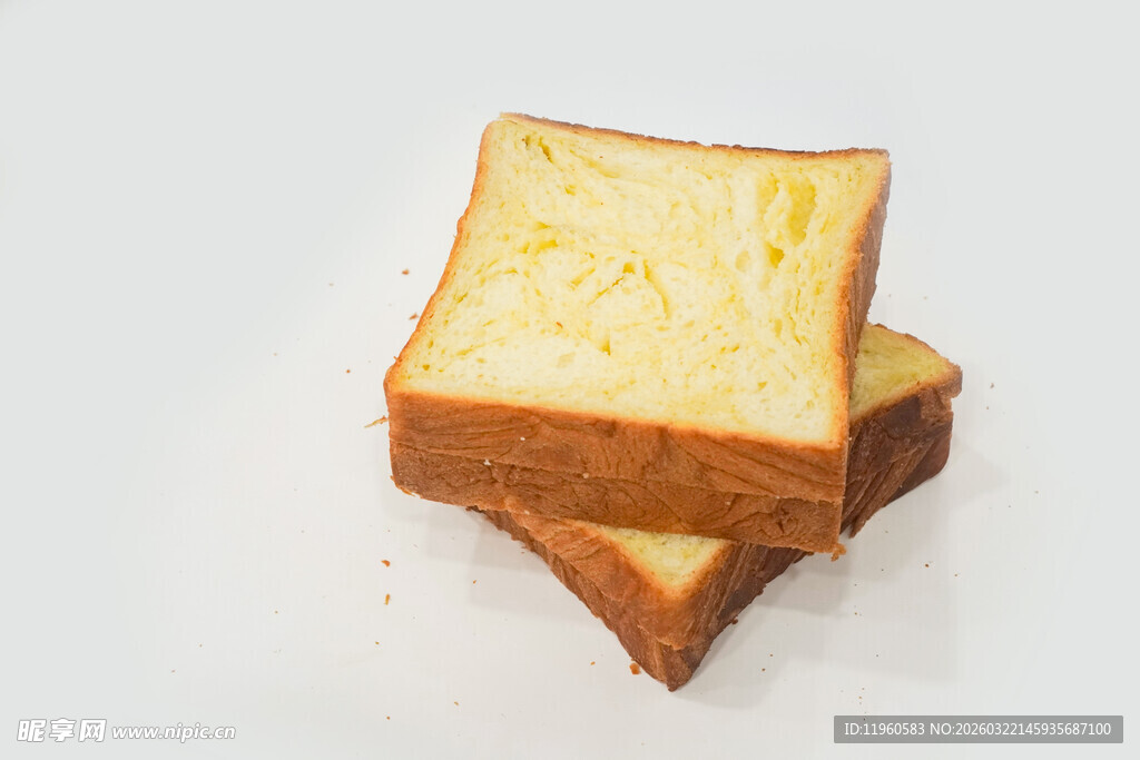 两片美味切片吐司