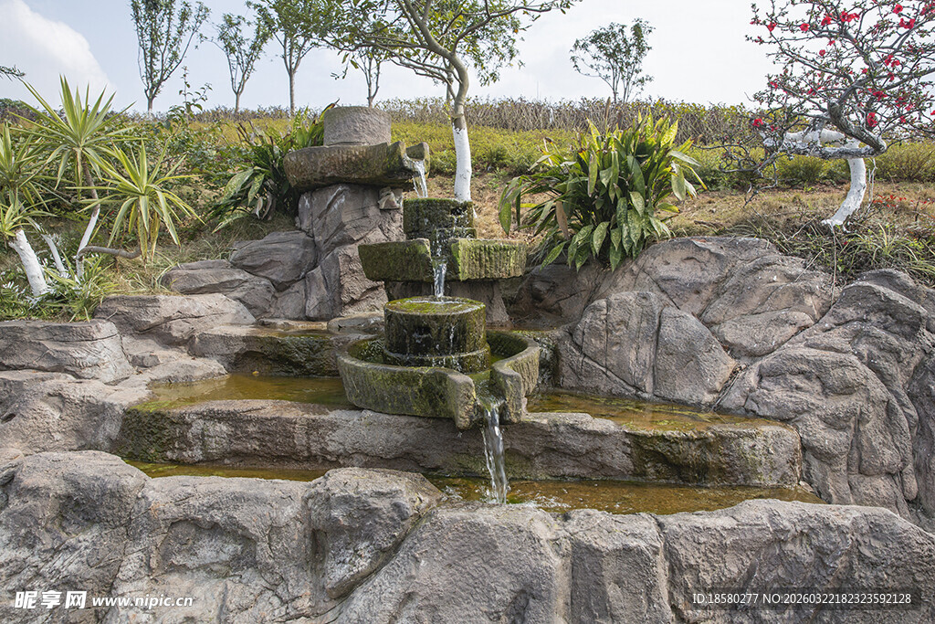庭院假山流水景观