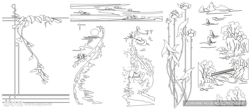 古代精美雕刻图案展示