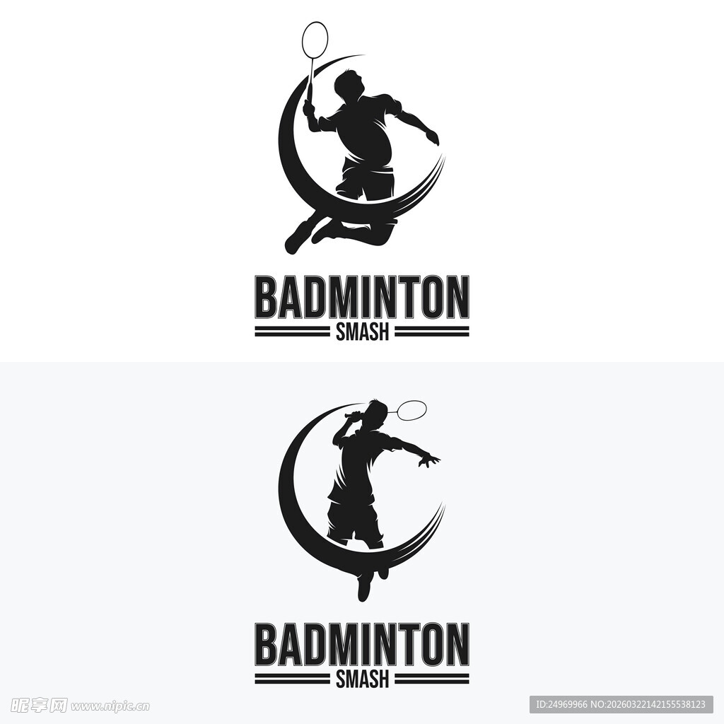 羽毛球运动标志