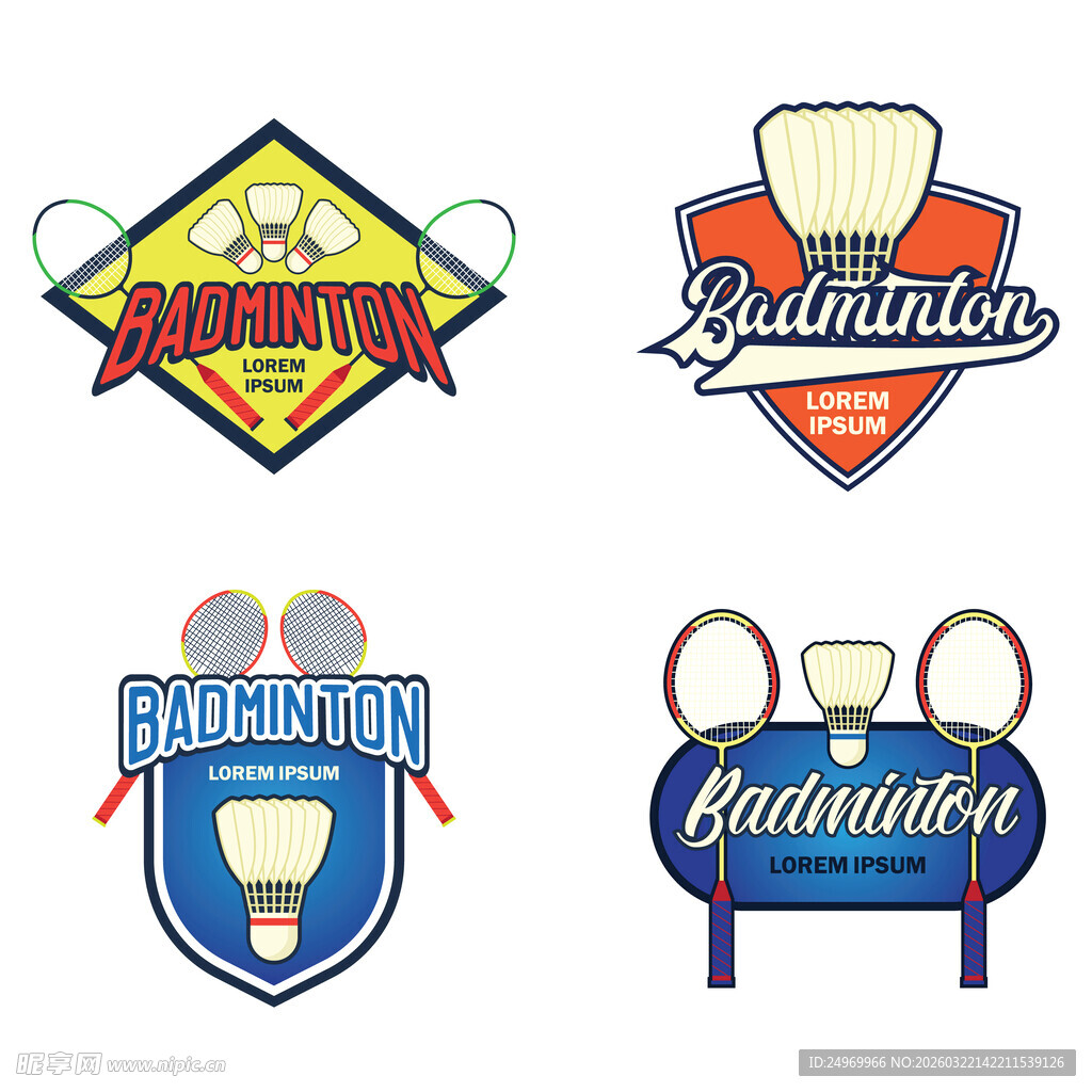 羽毛球俱乐部标志设计