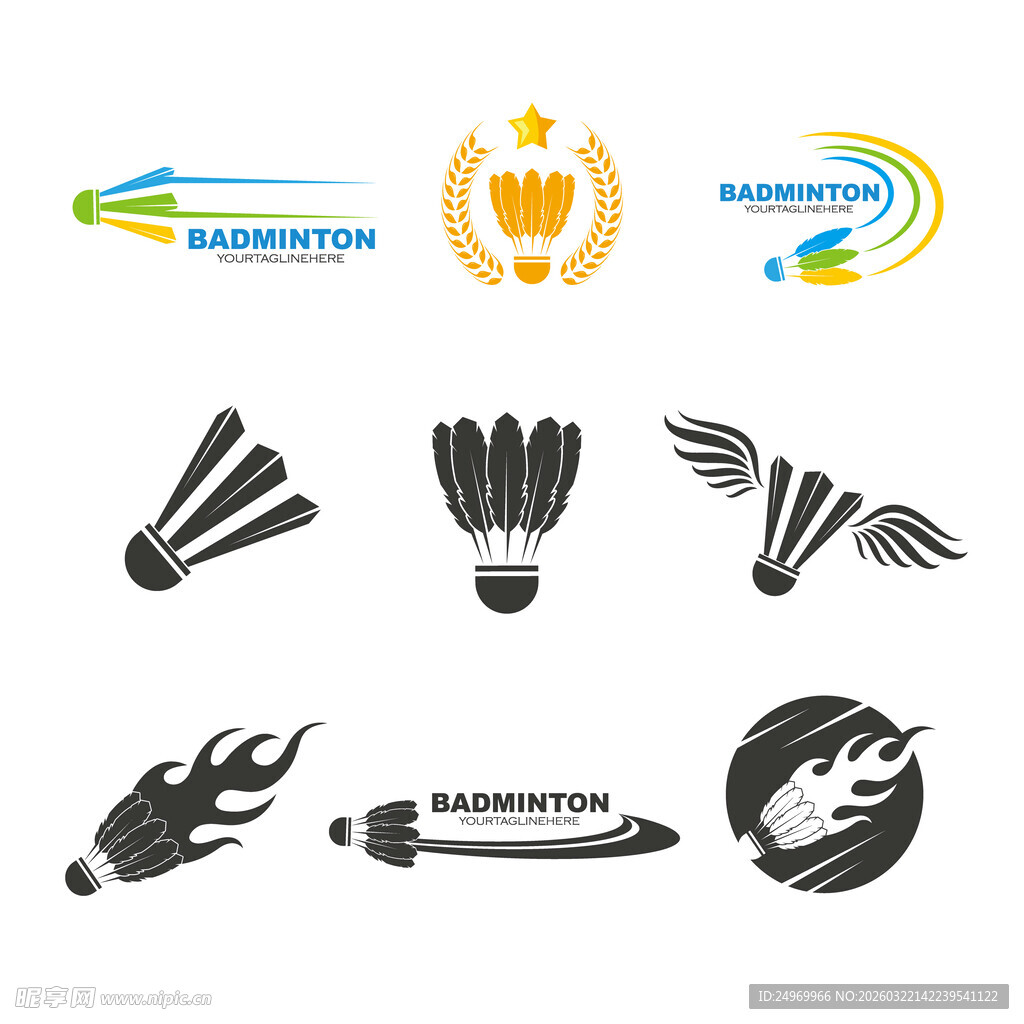 多样创意运动标志设计