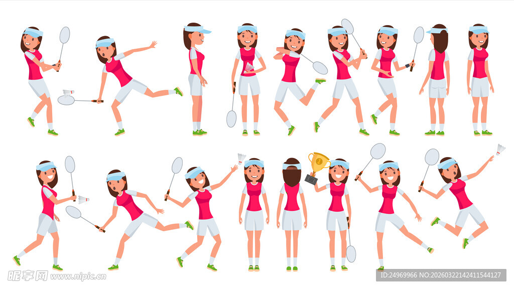 活力啦啦队员舞蹈动作展示