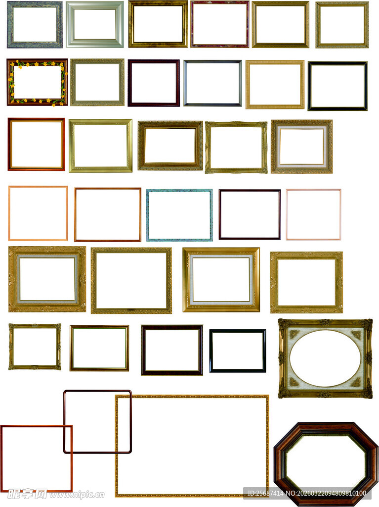 多样精美相框展示