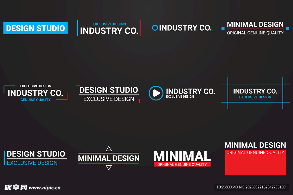 简约网页设计元素展示
