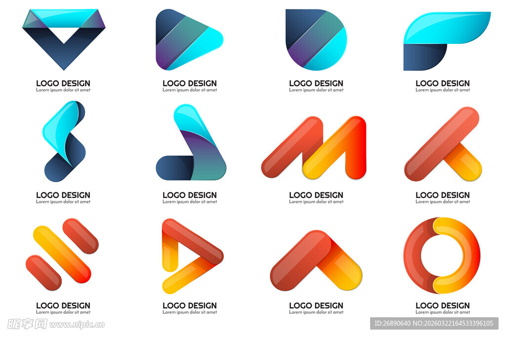 多彩创意几何图形设计