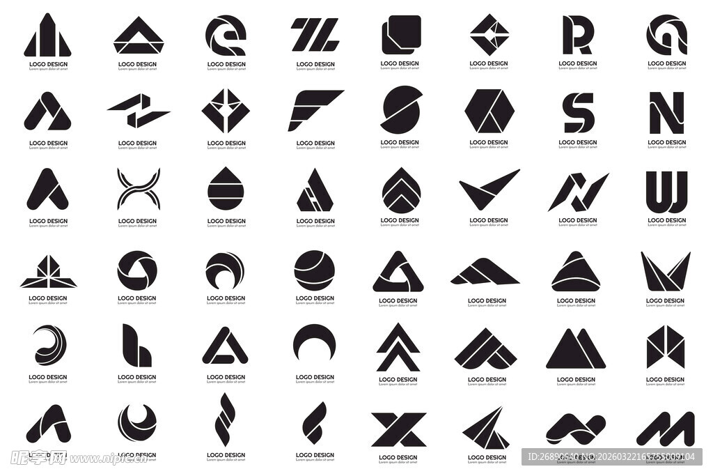 多样几何形状图标集合