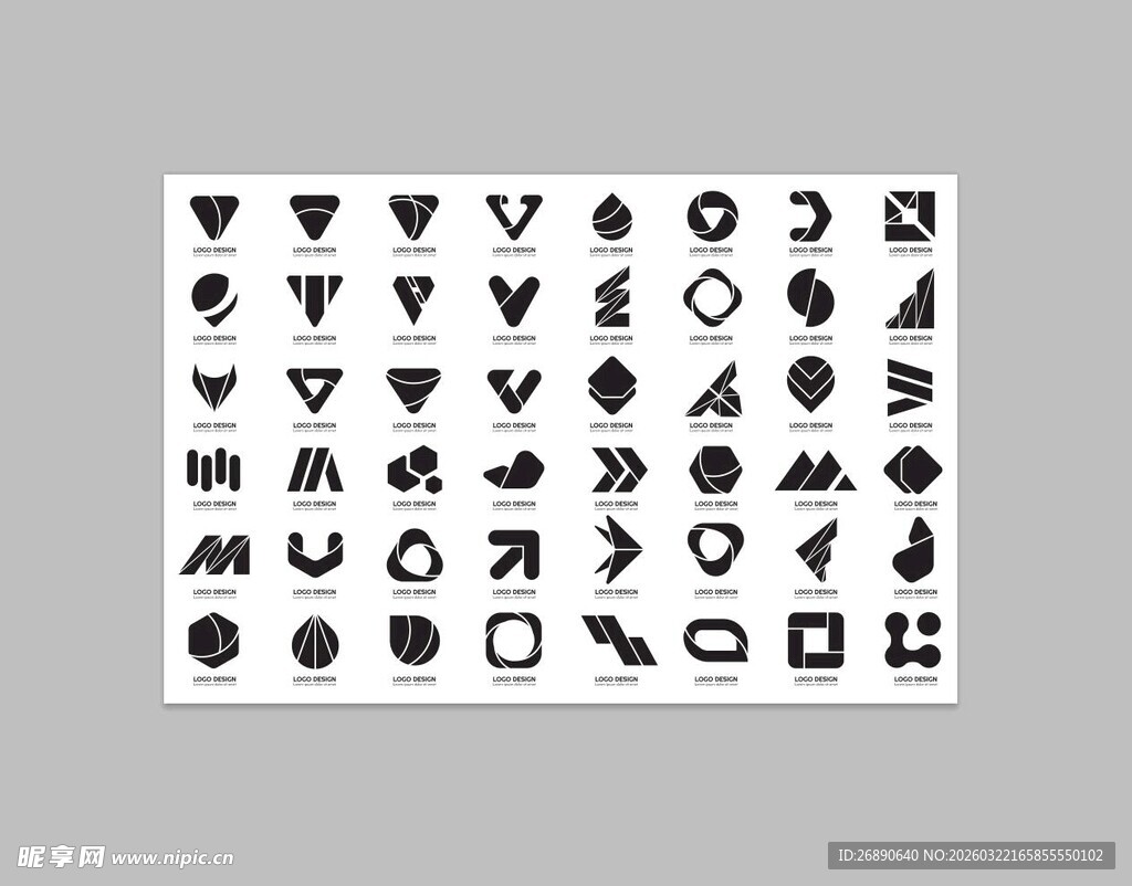 几何图形矢量图标集合